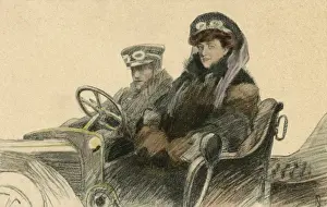 Motorists Prints: Two Austrian Motorists