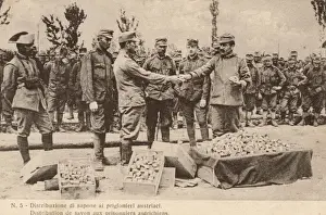 Distributing Prints: Austrian prisoners given soap