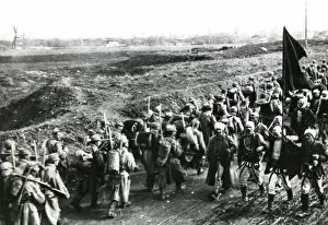 Images Dated 2nd December 2011: Austrian troops and Albanian volunteers, Serbia, WW1