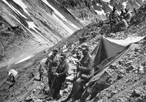 Austrian troops in the Dolomites, WW1