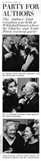 Images Dated 26th July 2016: Authors Club reception at Whitehall Court, 1962