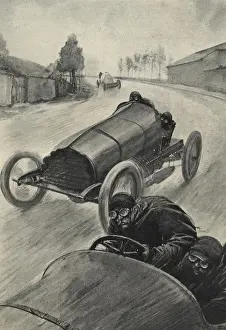 Competitions Prints: Auto racing (May 1904). Race for the Gordon Bennett