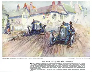 Boulogne Prints: Autocar Poster -- Voiturette race at Boulogne, France