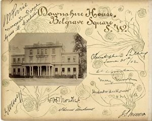 Collected Collection: Autographs on card, Downshire House, London SW1