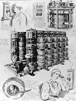 Operators Prints: Automatic telephone-girls: Operators replaced by machines