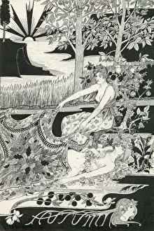 Bertram Prints: Autumn by Bertram MacKennal 1895