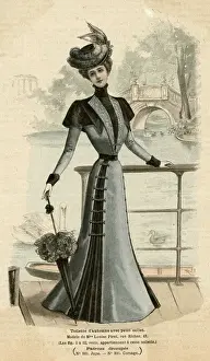 Contained Prints: Autumn Dress 1899