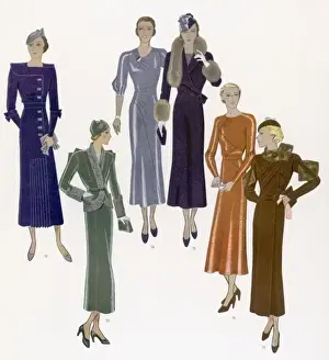 Clutch Prints: Autumn Dresses for 1933