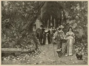 Strewn Prints: Autumn Leaves : Taking a Walk in the Gardens