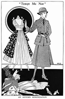 Temptation Prints: An Autumn Renunciation - WW1 fashions