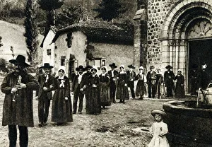 Auvergne Prints: Auvergne, France - Une Noce de chez nous