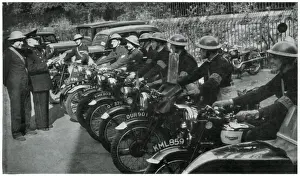 Auxiliary Fire Brigade riders, September 1939