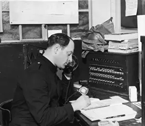 Switchboard Prints: Auxiliary Fire Service switchboard through which to warn all local fire units