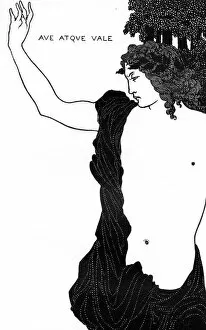 Images Dated 15th February 2017: Ave Atque Vale by Aubrey Beardsley