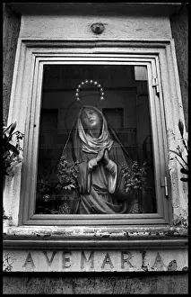Italy Italian Prints: Ave Maria shrine - Florence, Italy