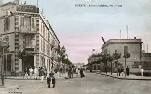 Pharmacy Prints: Avenue d Algerie, Bizerte (Bizerta), Tunisia, North Africa