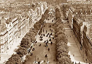 Champs Prints: Avenue des Champs Elysees, Paris, France