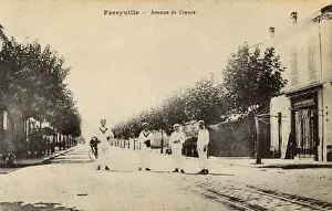Roadway Prints: Avenue de France, Ferryville, Tunisia, North Africa