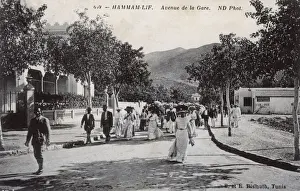 Gare Prints: Avenue de la Gare, Hammam-Lif, Tunisia, North Africa