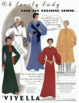 Images Dated 6th July 2012: Avert for Viyella womens dressing gowns 1936