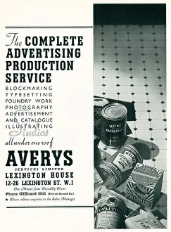 Buyers Prints: Averys Services Limited Advertisement