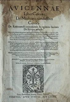 Liber Prints: AVICENNA (980-1037)