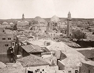 Histort Prints: Aview of Jerusalem, Palestine, Holy Land, Israel, 1861