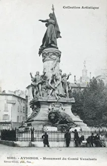 Images Dated 1st July 2020: Avignon, France - Monument commemorating the centennial of the annexation of Avignon