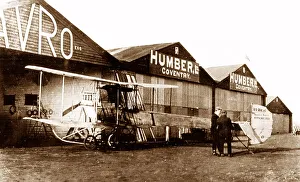 AVRO Duigan Biplane, Humber Works, Coventry early 1900s