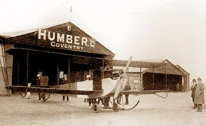AVRO Duigan Biplane, Humber Works, Coventry early 1900s