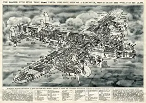 Lancaster Prints: Avro Lancaster heavy bomber 1943