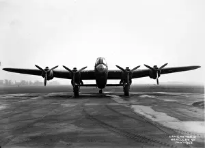 Avro Lancaster II on the ground from the front