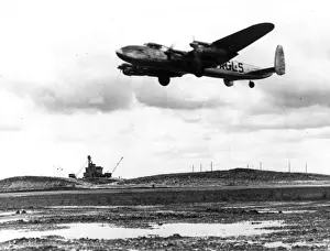 Heathrow Prints: Avro Lancastrian G-AGLS Nelson takes off from Heathrow