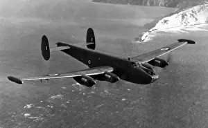 Shackleton Prints: Avro Shackleton MR3 WR971 overflying the Needles