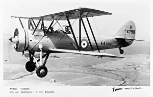 Horsepower Prints: Avro Tutor British biplane