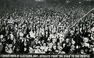 Awaiting Prints: Awaiting election results in Market Square - Midnight