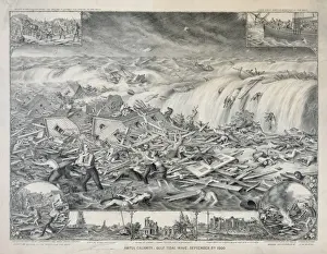 Calamity Prints: Awful calamity gulf tidal wave. September 8th 1900