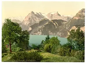 Axenstein, Park and Urirothstock, (i. e. Urirotstock), Lake