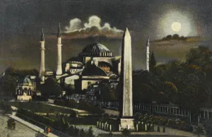 Sofya Prints: Aya Sofya in Moonlight - Constantinople