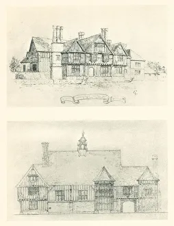 Facade Prints: Ayot Place, Hertfordshire