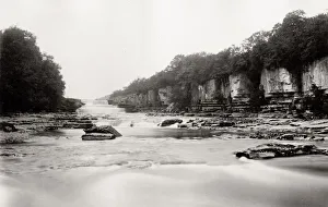 Wensleydale Prints: Aysgarth Waterfall, lower fall, Wensleydale, Yorkshire