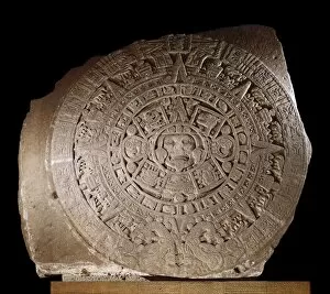 Basalt Gallery: Aztec calendar. 1479. Basalt. Aztec art. Relief