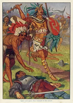 Mexico Collection: Aztecs Warriors 1521