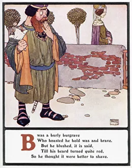 Limerick Prints: B was a burly burgrave