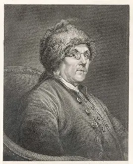 1706 Prints: B Franklin / Furry Hat