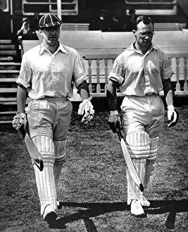 B. O. Allen and P. A. Gibb open the innings, Lords, 1938