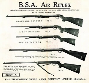 Rifles Collection: B. S. A. Air Rifles, Birmingham Small Arms Company