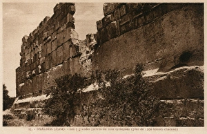 Images Dated 26th February 2016: Baalbek, Lebanon - The massive stone courses of the walls