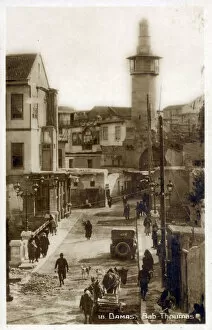 Images Dated 3rd July 2020: Bab Tuma ( Gate of Thomas ) - Damascus, Syria. Date: circa 1920s