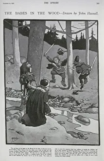1595 Prints: Babes in the Wood - John Hassall